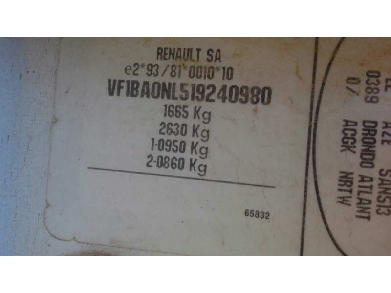 renault megane i berlina hatchback (ba0) del año 1998