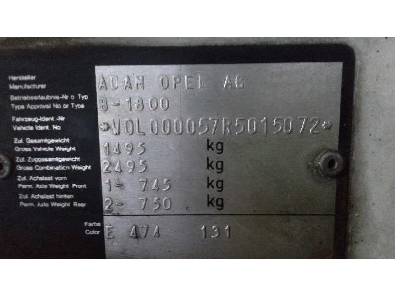 opel astra f berlina del año 1993