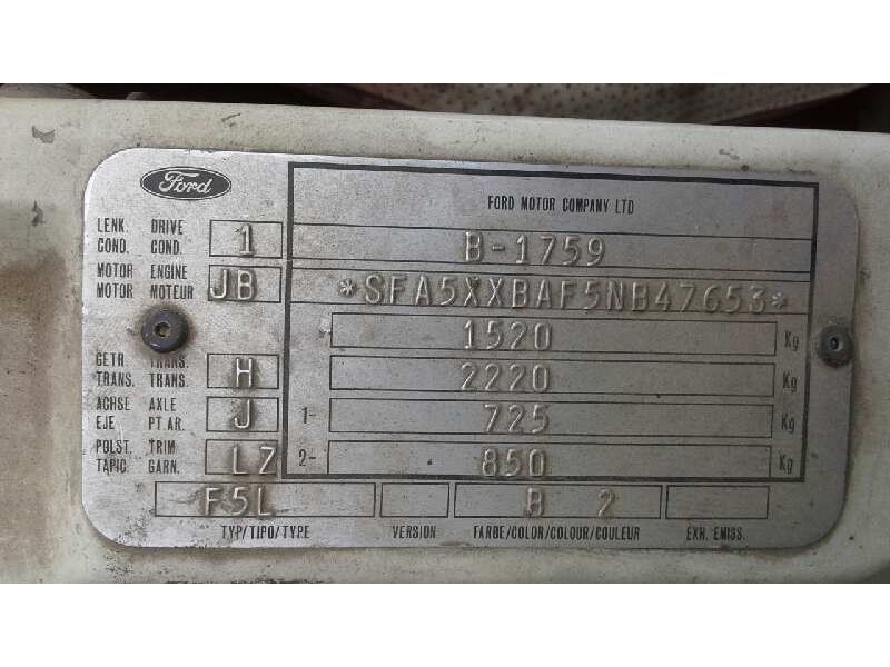 ford fiesta berl./courier del año 1992