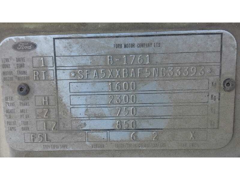 ford fiesta berl./courier del año 1992