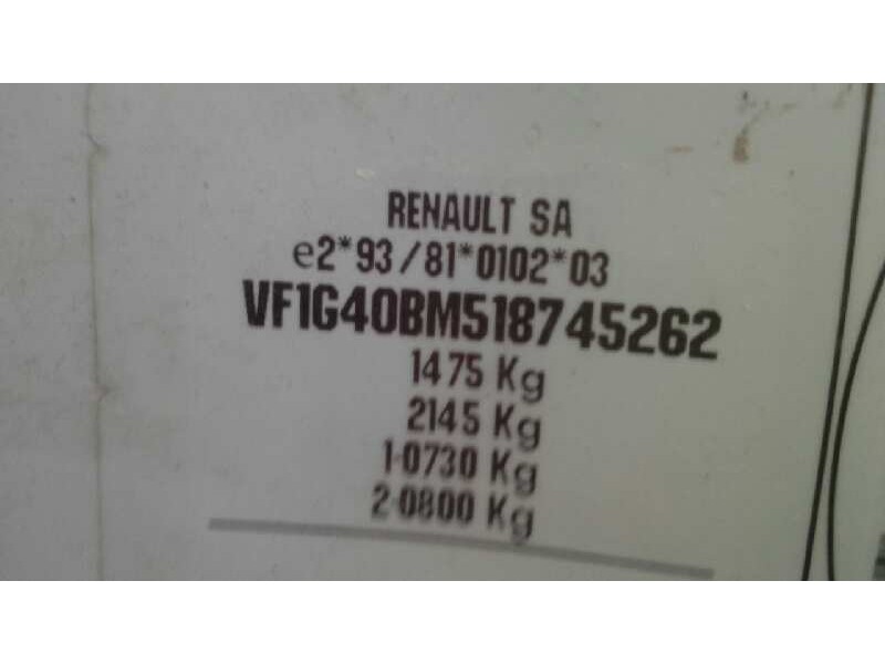 renault rapid/express (f40) del año 1998