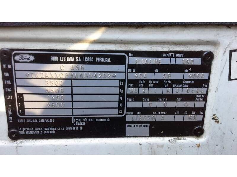 ford transit, caja abierta 1995 del año 1994