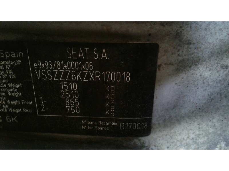 seat ibiza (6k) del año 1999