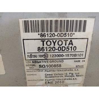 Recambio de sistema audio / radio cd para toyota yaris (_p13_) 1.4 d (nlp130_) referencia OEM IAM 861200D510  