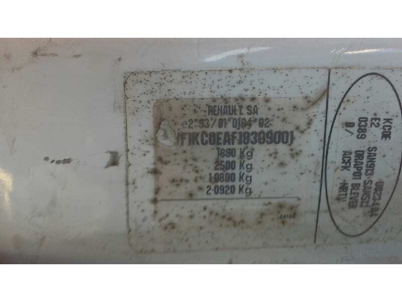 renault kangoo (f/kc0) del año 1998