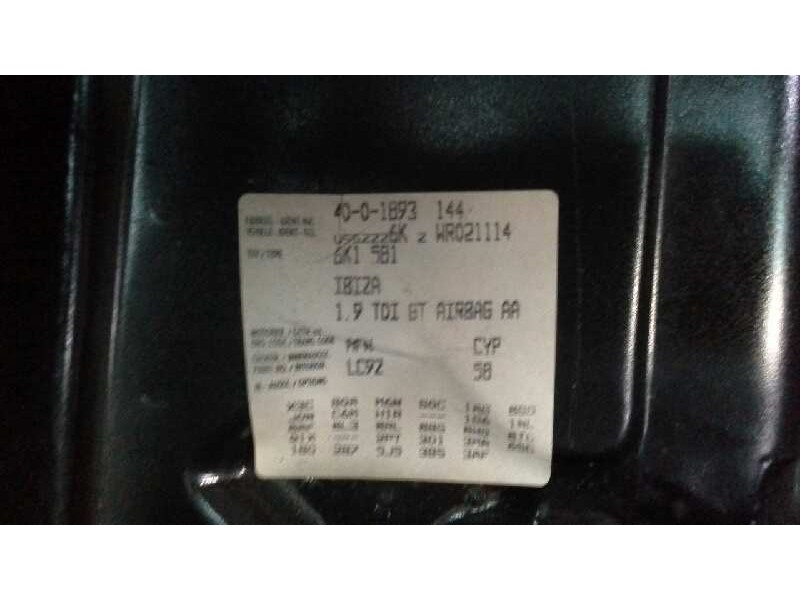 seat ibiza (6k) del año 1997