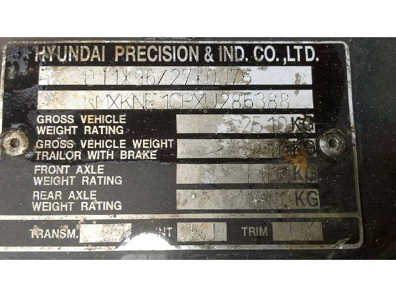 mitsubishi galloper (hyundai) del año 1999