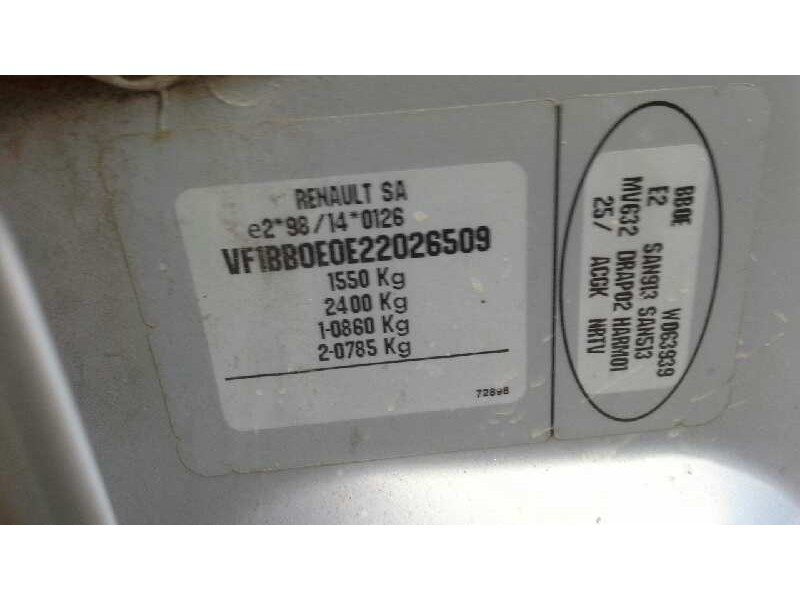 renault clio ii fase i (b/cbo) del año 2000