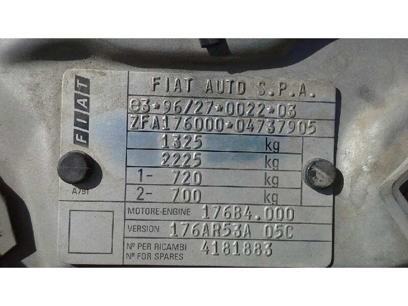 fiat punto berlina (176) del año 1998