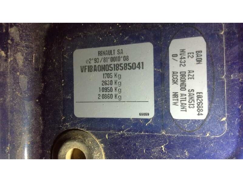 renault megane i berlina hatchback (ba0) del año 1998