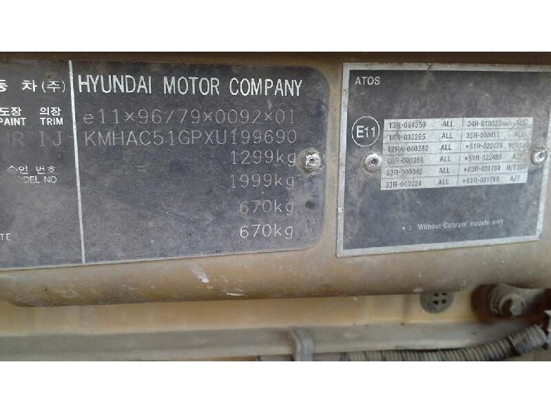 hyundai atos (mx) del año 1999