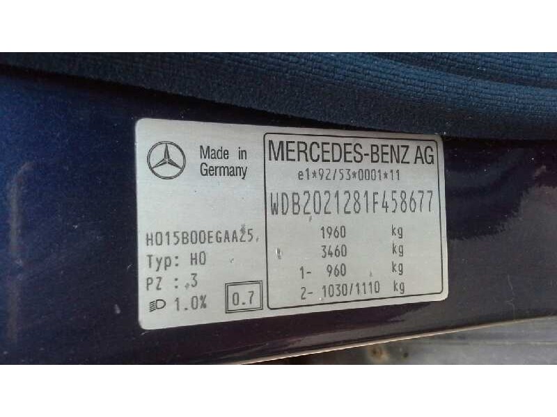 mercedes-benz clase c (w202) berlina del año 1996
