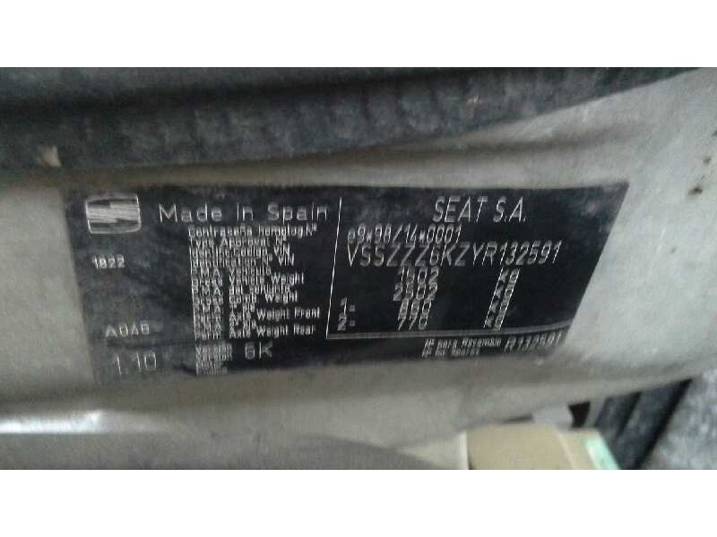 seat ibiza (6k1) del año 2000