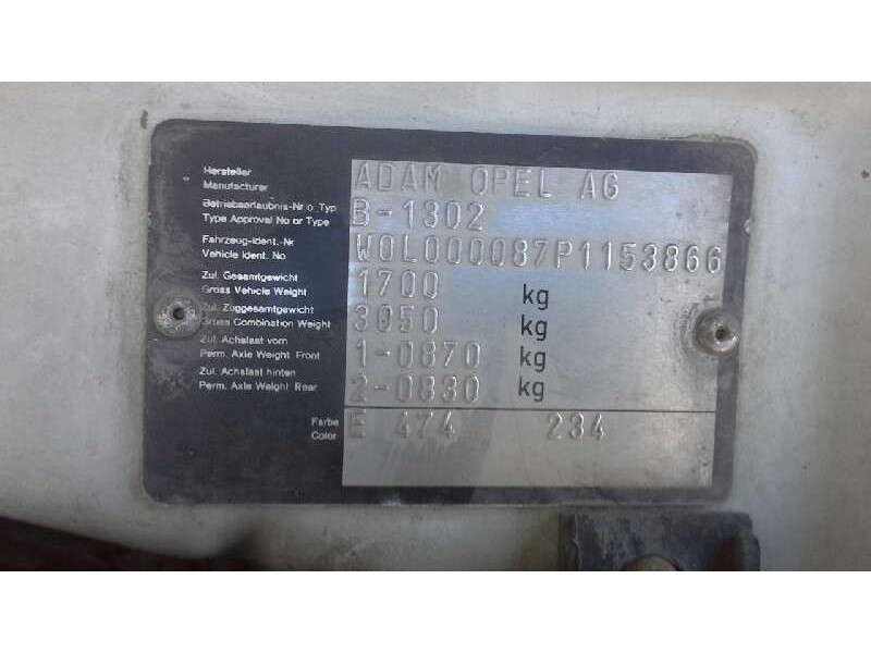 opel vectra a del año 1993