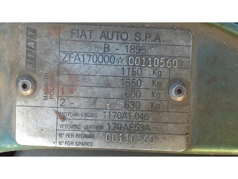 fiat cinquecento (170) del año 1993