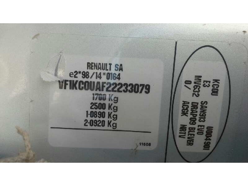 renault kangoo (f/kc0) del año 2000