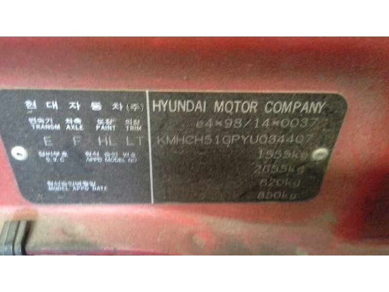 hyundai accent (lc) del año 2000