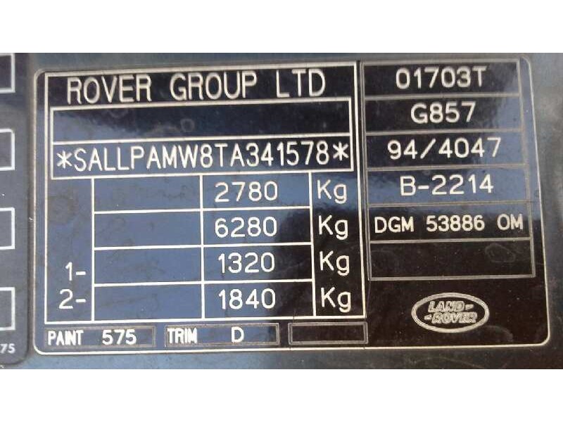 land rover range rover (lp) del año 1996