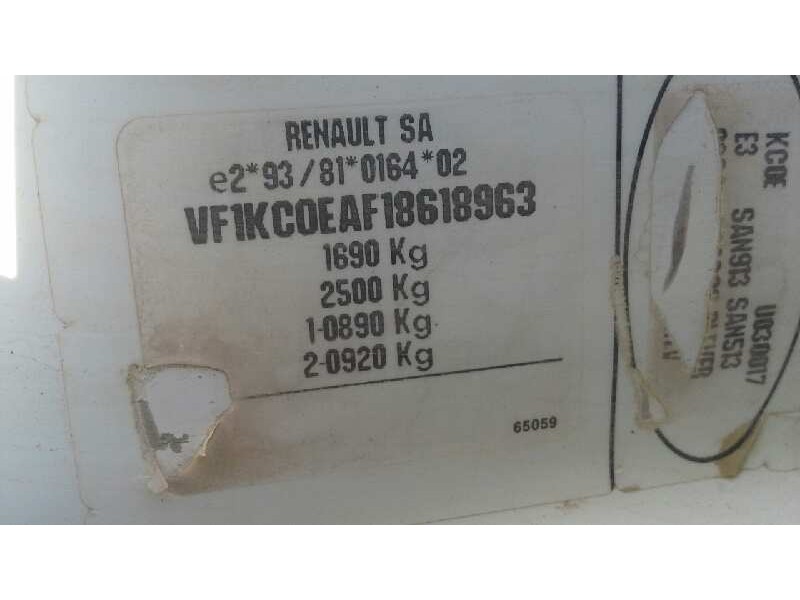 renault kangoo (f/kc0) del año 1998