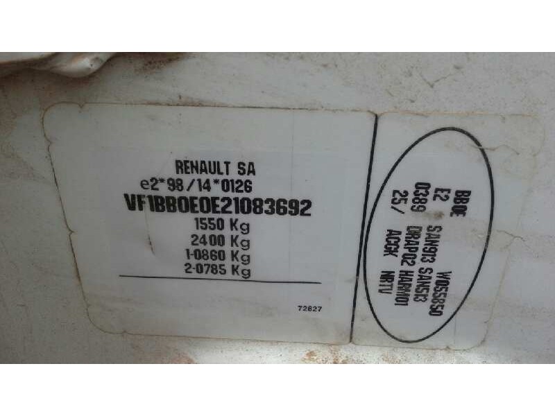 renault clio ii fase i (b/cbo) del año 1999