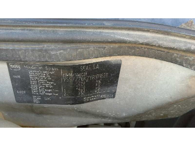 seat cordoba berlina (6k2) del año 2000