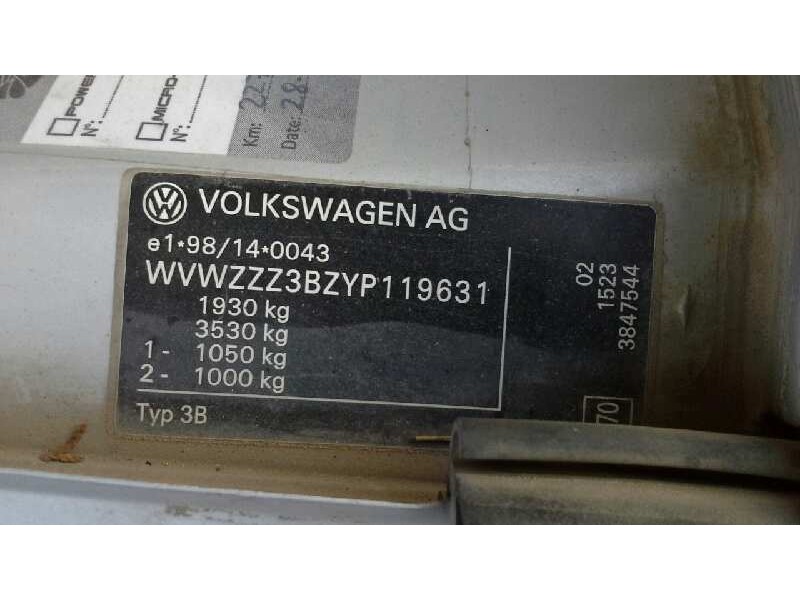 volkswagen passat berlina (3b2) del año 1999