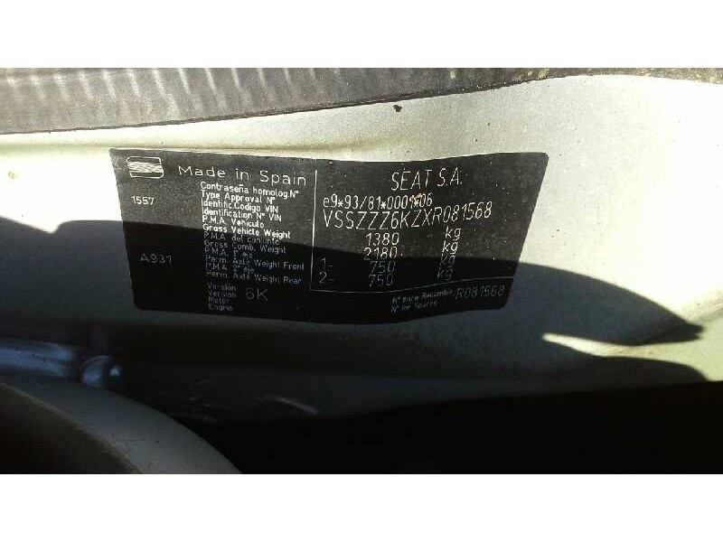 seat ibiza (6k) del año 1998