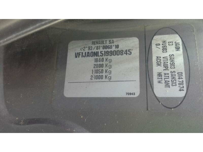 renault megane i scenic (ja0) del año 1999