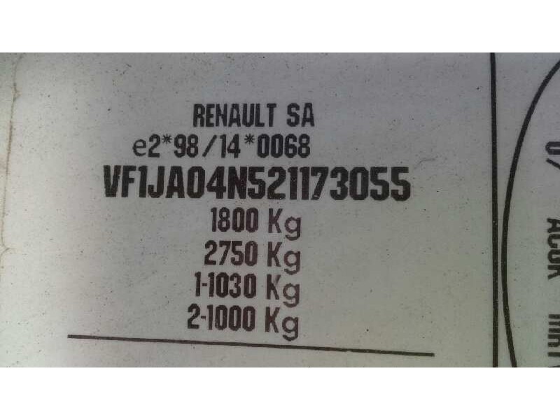 renault megane i scenic (ja0) del año 1999