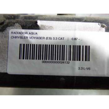 Recambio de radiador agua para chrysler voyager (es) 3.3 cat referencia OEM IAM   120080