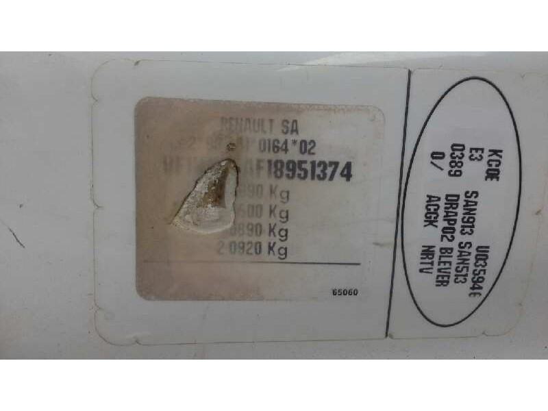 renault kangoo (f/kc0) del año 1998