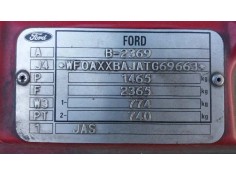 ford fiesta berlina (dx) del año 1996 2