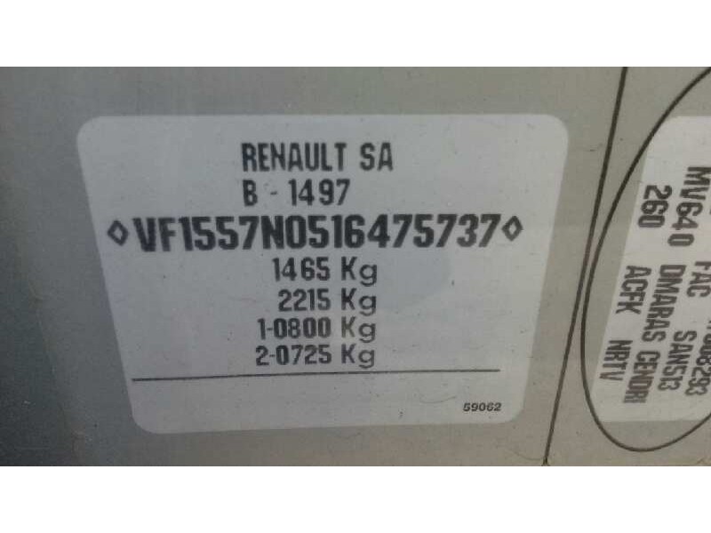 renault clio i fase i+ii (b/c57) del año 1997