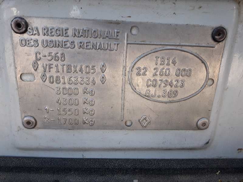 renault trafic (desde 5.89) del año 1992