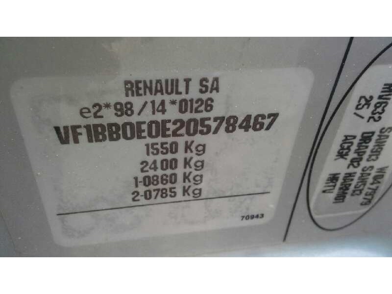 renault clio ii fase i (b/cbo) del año 1999