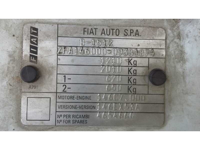 fiat uno (146) del año 1995