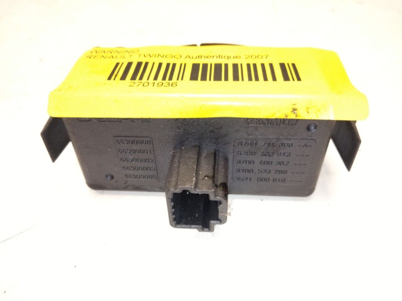 Recambio de warning para renault twingo authentique referencia OEM IAM 8200214896A  