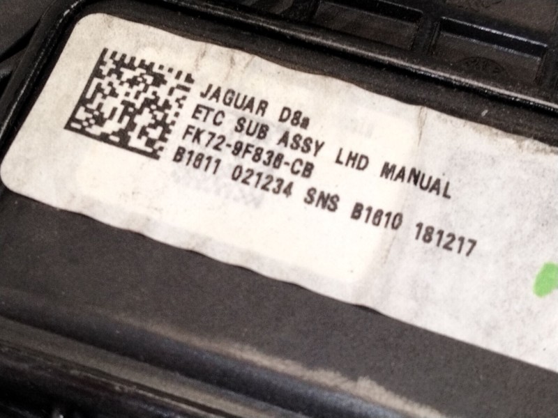Recambio de pedal acelerador para land rover discovery sport (l550) 2.0 d referencia OEM IAM FK729F838CB  