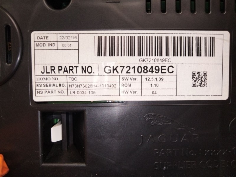 Recambio de cuadro instrumentos para land rover discovery sport (l550) 2.0 d referencia OEM IAM GK7210849EC  