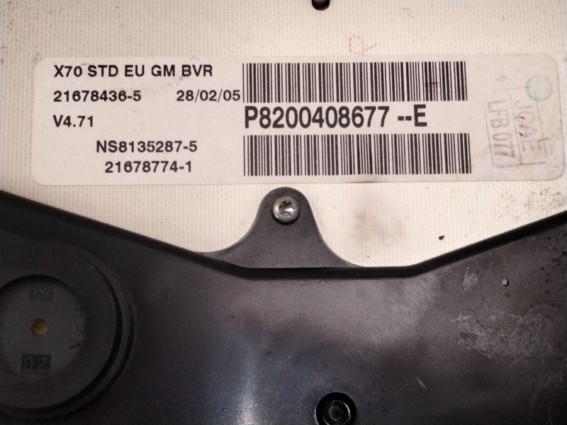 Recambio de cuadro instrumentos para opel movano a furgón (x70) 2.5 dti (fd) referencia OEM IAM   