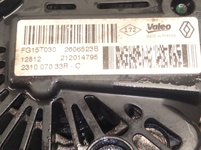 Recambio de alternador para renault scénic iii van (jz0/1_) 1.6 dci (jz00, jz12, jz2a) referencia OEM IAM 231007033R  