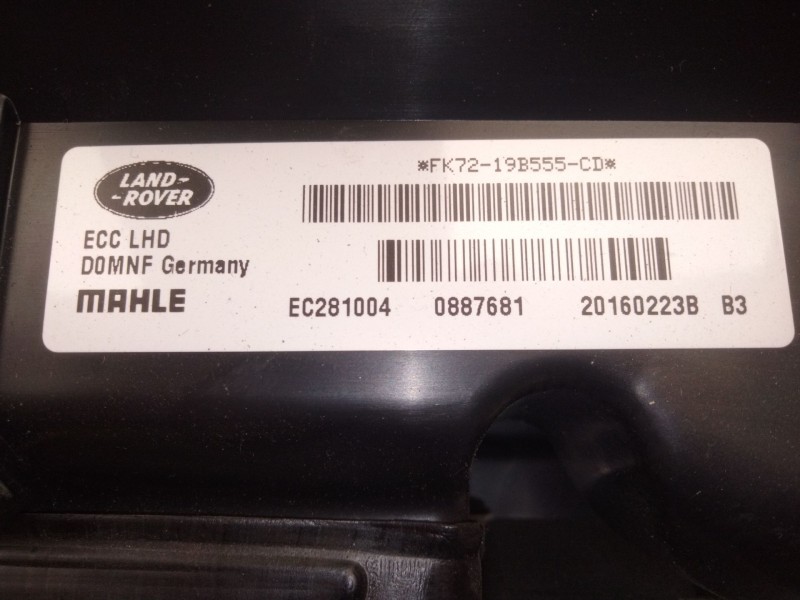 Recambio de calefaccion entera normal para land rover discovery sport (l550) 2.0 d referencia OEM IAM FK7219B555  