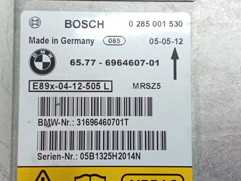 Recambio de centralita airbag para bmw 3 (e90) 320 d referencia OEM IAM 696460701  
