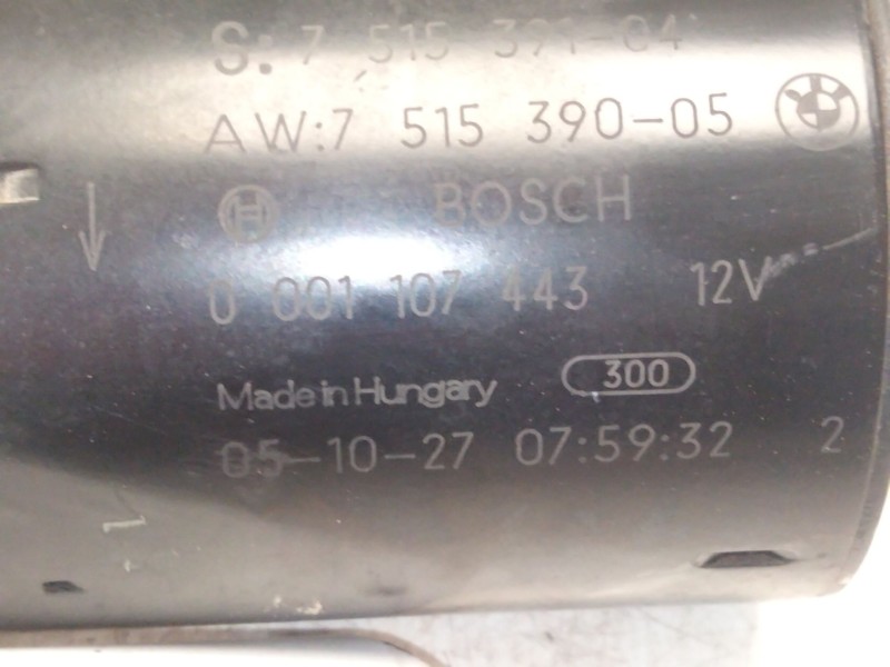 Recambio de motor arranque para bmw x3 (e83) 2.5 i referencia OEM IAM 7515391 0001107443 