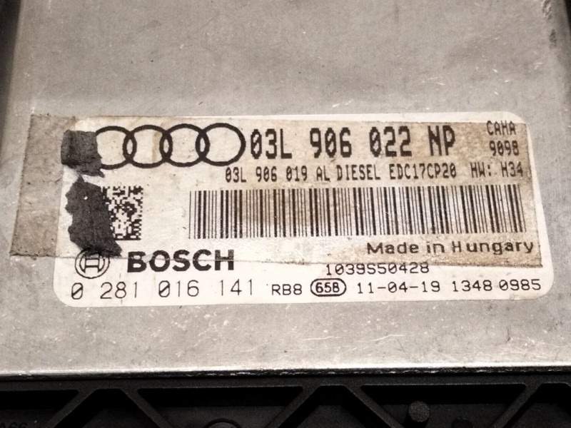 Recambio de centralita motor uce para audi a5 (8t3) 2.0 tdi referencia OEM IAM 03L906022 0281016141 