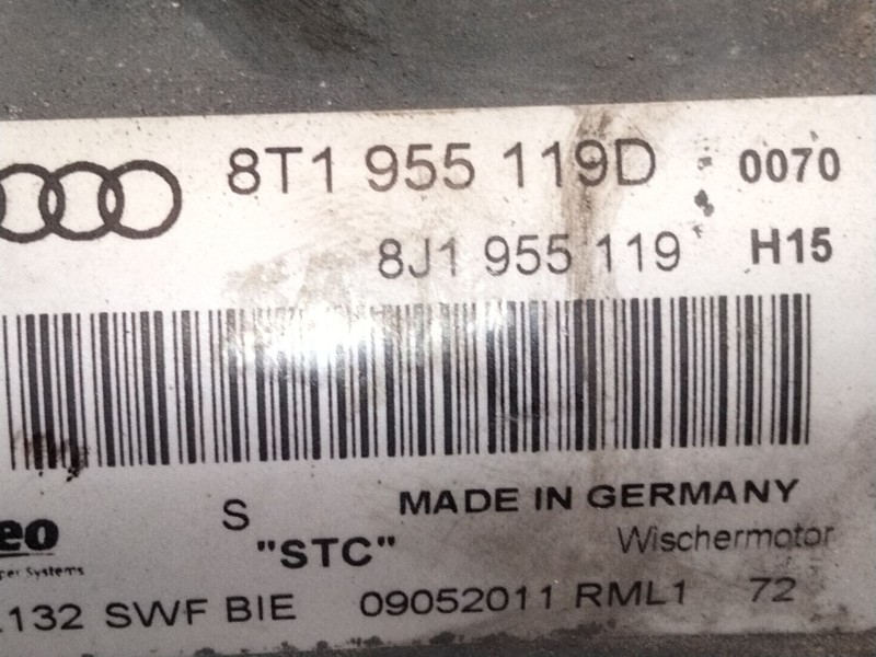 Recambio de motor limpia delantero para audi a5 (8t3) 2.0 tdi referencia OEM IAM 8T1955119  