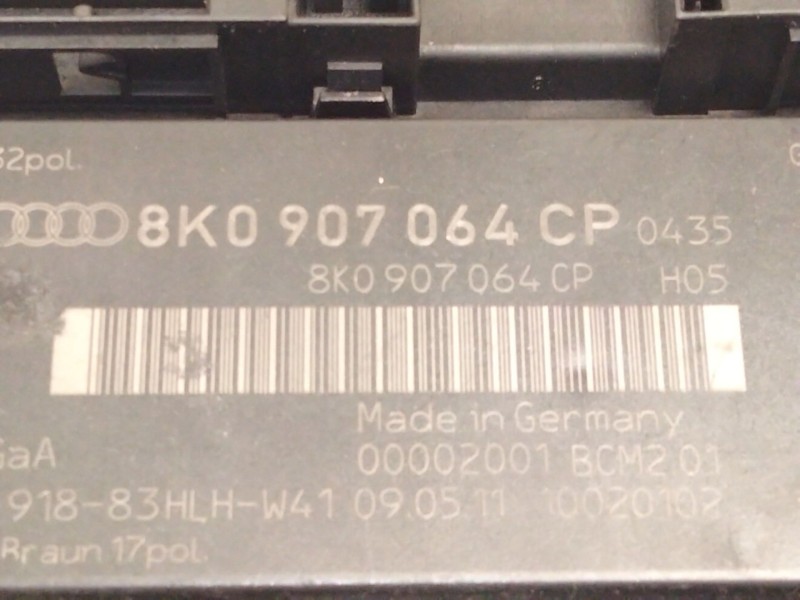 Recambio de modulo electronico para audi a5 (8t3) 2.0 tdi referencia OEM IAM 8K0907064  