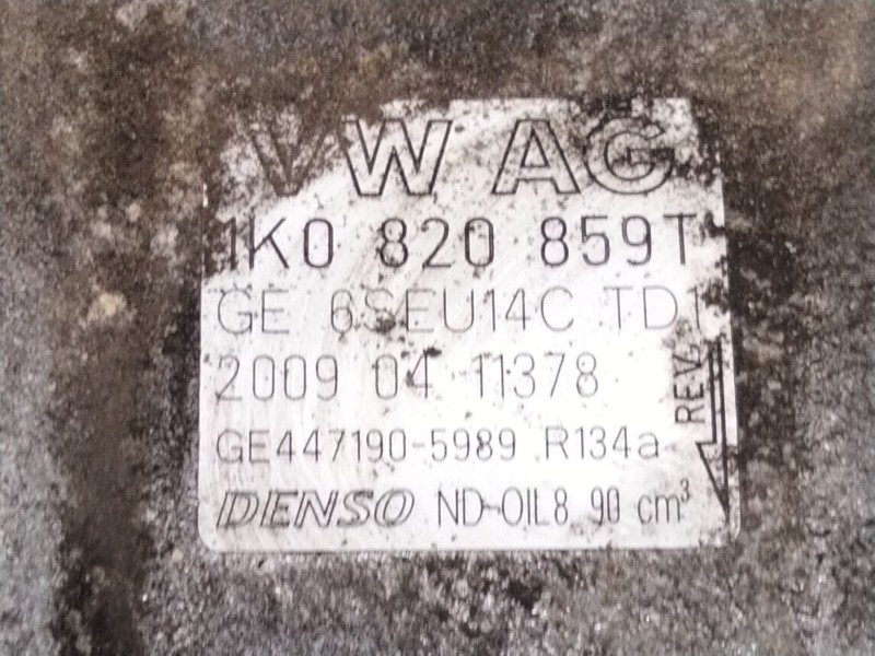 Recambio de compresor aire acondicionado para volkswagen scirocco iii (137, 138) 1.4 tsi referencia OEM IAM   