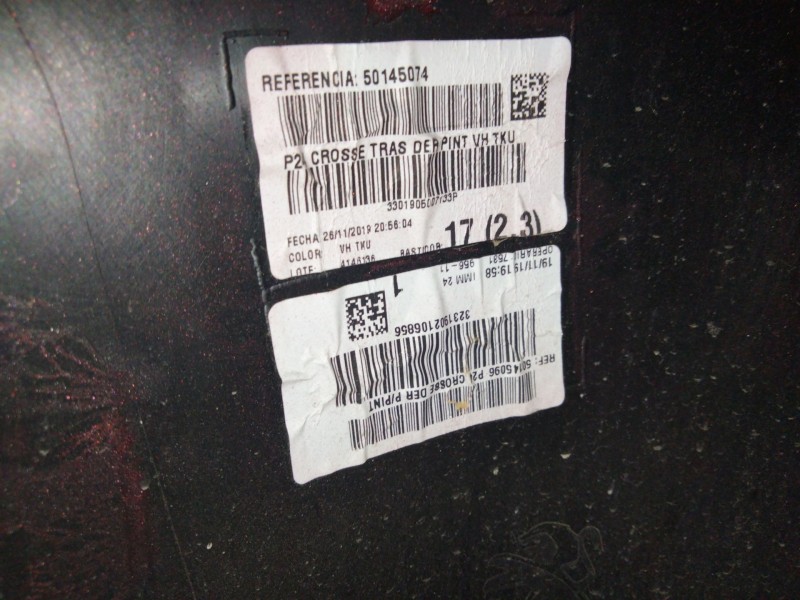 Recambio de paragolpes trasero para peugeot 2008 i (cu_) 1.2 thp 130 / puretech 130 referencia OEM IAM 98385169XT  