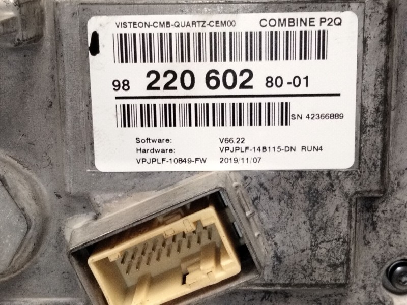 Recambio de cuadro instrumentos para peugeot 2008 i (cu_) 1.2 thp 130 / puretech 130 referencia OEM IAM 9822060280  